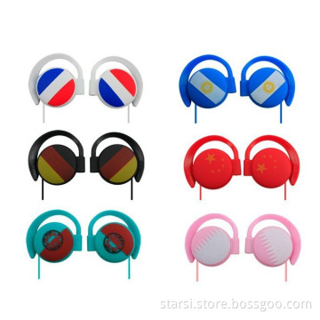 Ears Hanging National Flag Headphone, Fashion Headphone Promotion (GQRJ)